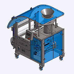 Verpackungsmaschine in kompakter Bauweise