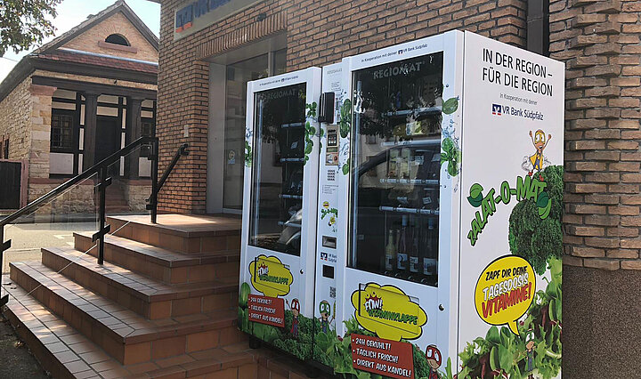 Verkaufsautomaten für regionale Gemüseprodukte