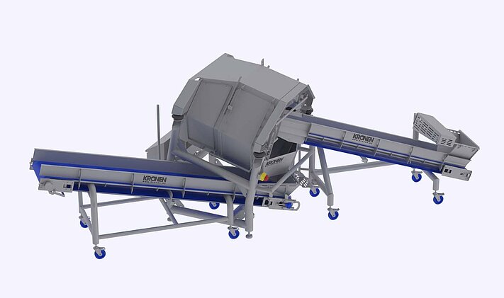 K1040H mit Bändern für Produkteintrag und -austrag