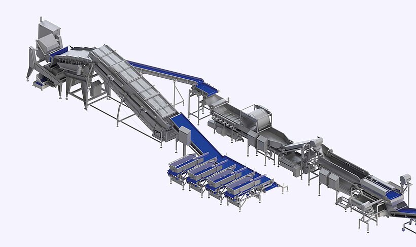 KRONEN: innovadora línea procesadora completamente automática para lechugas y vegetales de hoja
