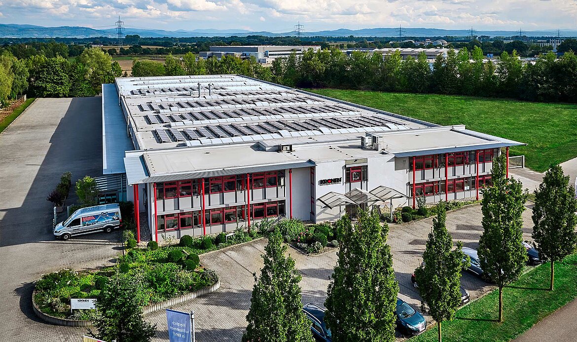 Kehl am Rhein: Hauptsitz und die Produktion für Nahrungsmittelmaschinen von KRONEN