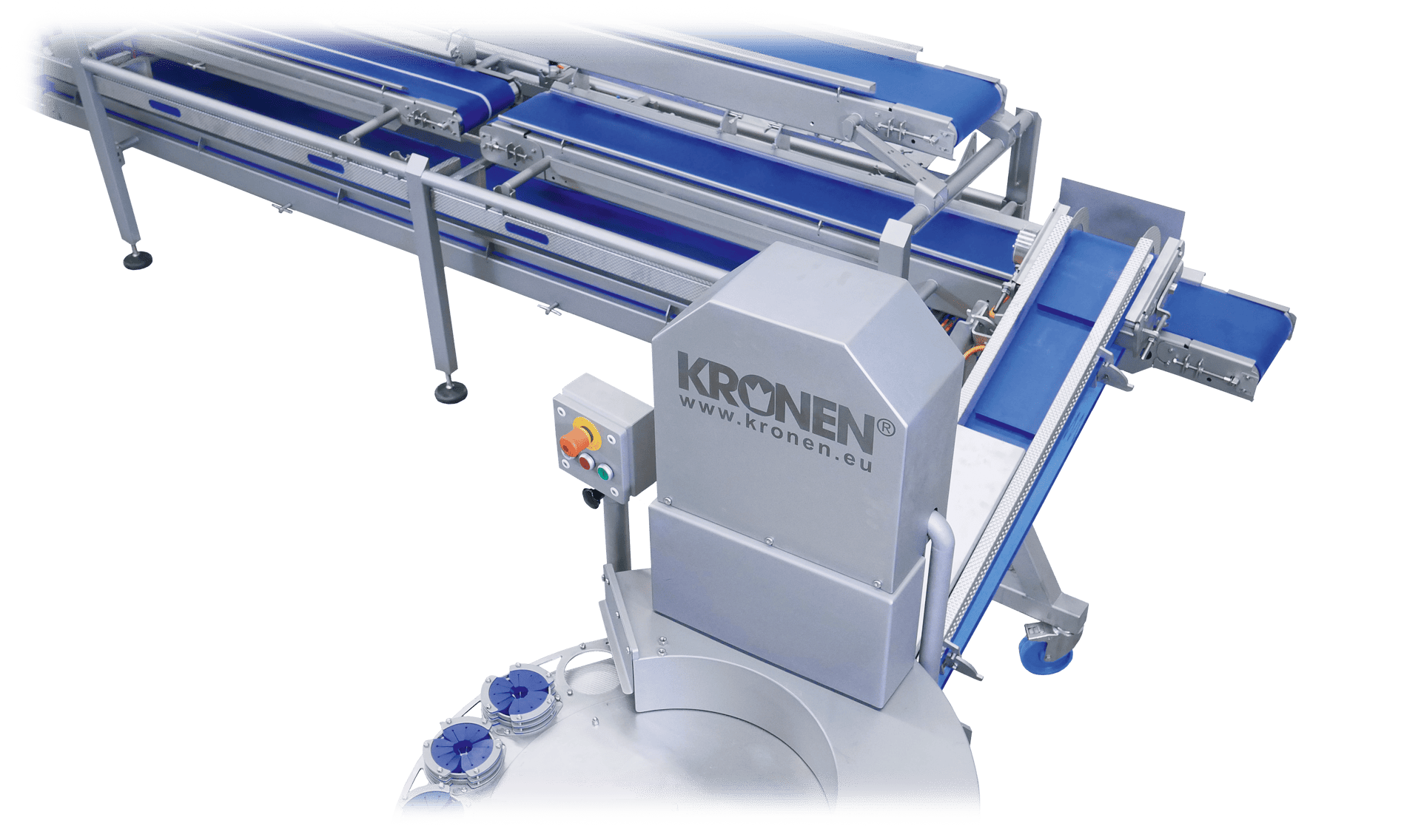 KRONEN Convenience Avocado Line for up to 4,800 pcs/hour: semi-automatic line for the pitting, halving and peeling of avocados and various types of fruit