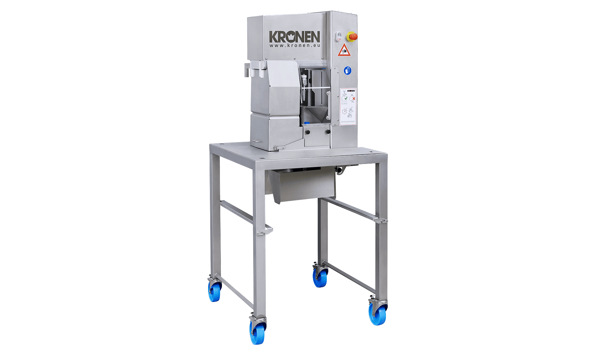 Apfel-Schäl- und -Schneidemaschine AS 6 von KRONEN zum Schälen, Entkernen, Teilen und Scheibenschneiden von Äpfeln